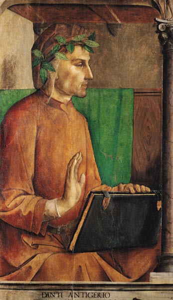 Portrait of Dante Alighieri (1265-1321) from Joos van Gent