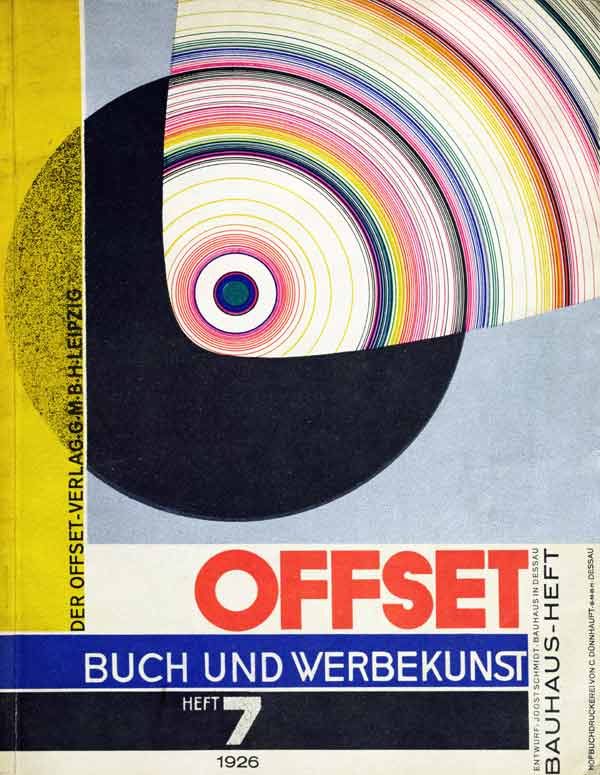 Cover of issue number 7 of Offset Buch und Werbekunst 1926 from Joost Schmidt