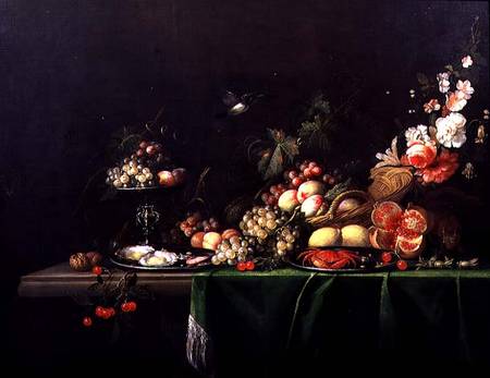 Still life of fruit with a squirrel from Joris van Son