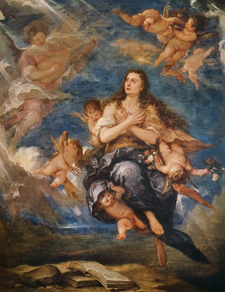 Die Himmelfahrt der hl. Maria Magdalena from Jose Antolinez