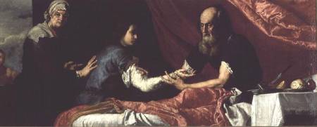 Isaac Blessing Jacob from José (auch Jusepe) de Ribera