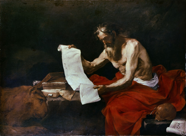 J.de Ribera / St. Jerome from José (auch Jusepe) de Ribera