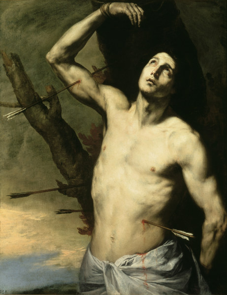 J.de Ribera / St. Sebastian from José (auch Jusepe) de Ribera