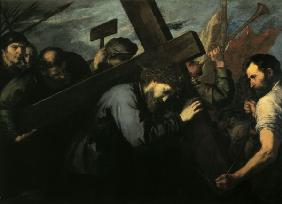 J.de Ribera, Kreuztragung