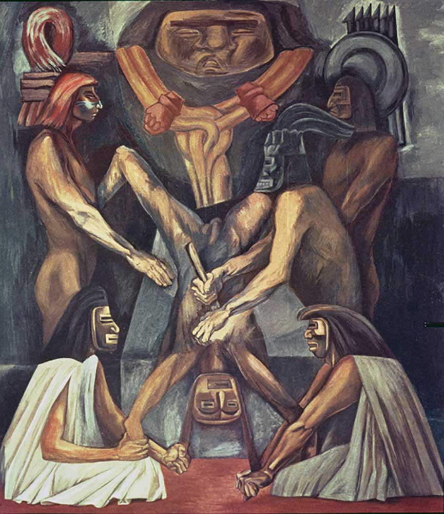 Ancient Human Sacrifice. from The Epic of the American Civilization, 1932-34 from José Clemente Orozco
