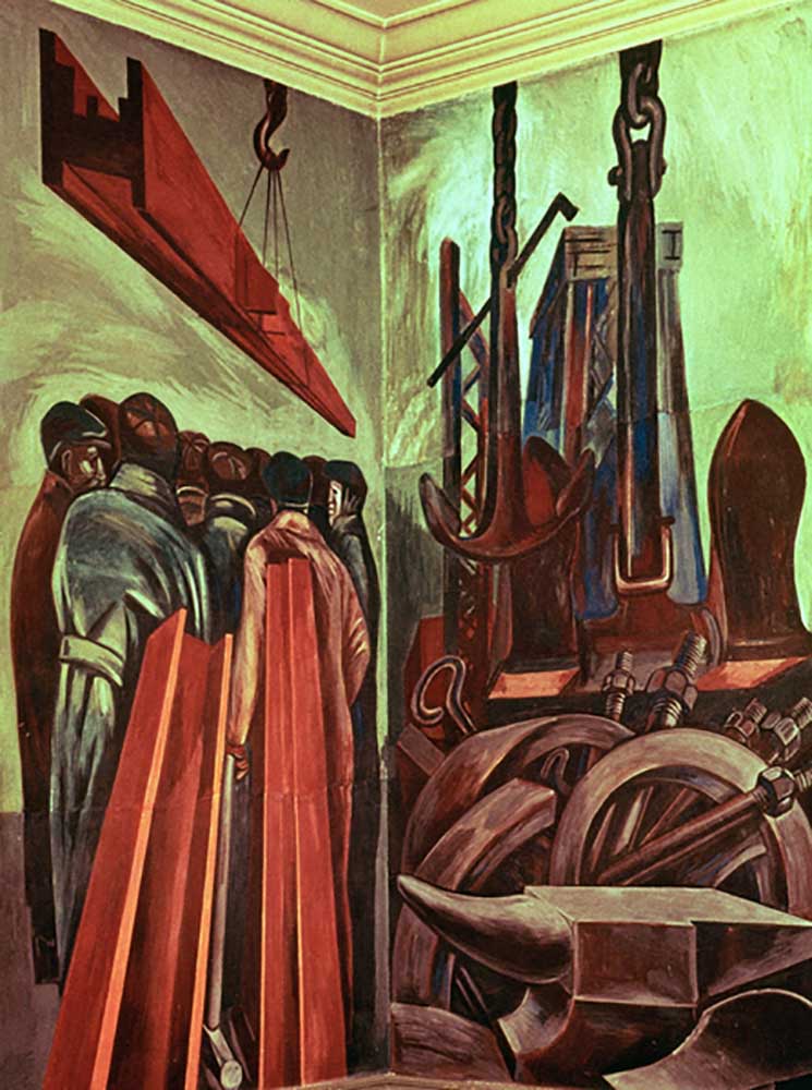 Modern Industrial Man II, from The Epic of American Civilization, 1932-34 from José Clemente Orozco