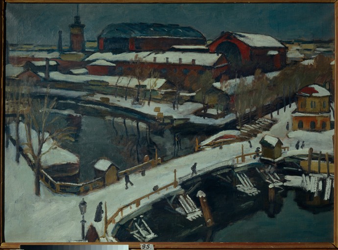 Winter landscape. Petrograd from Josef Emmanuelowitsch Bras