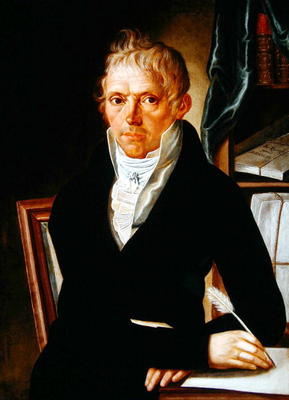 Portrait of an Artist, 1813 (oil on canvas) from Josef Korompay