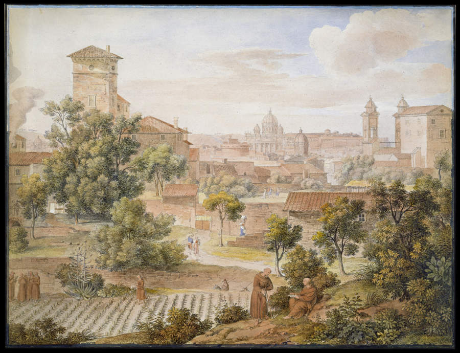 Blick auf Rom von St. Isidor from Joseph Anton Koch