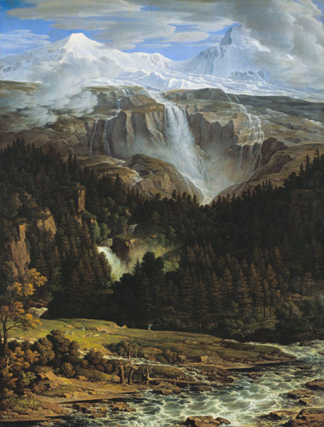 Schmadribachfall in the pure fountain valley from Joseph Anton Koch