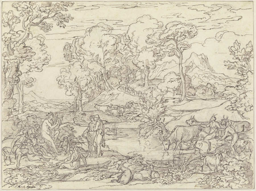 Landschaft mit Apoll unter den Hirten from Joseph Anton Koch