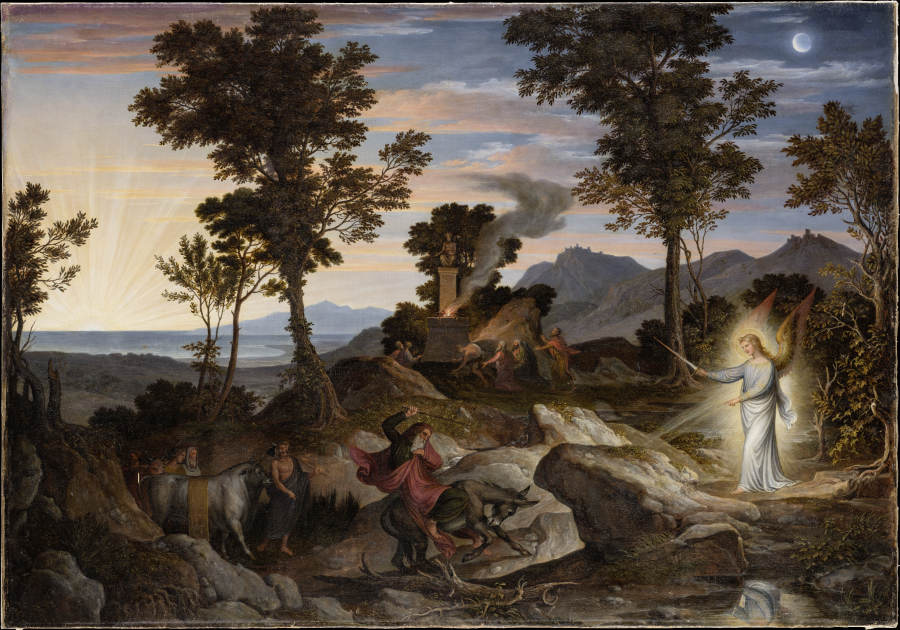 Landscape with the Prophet Balaam and his donkey from Joseph Anton Koch
