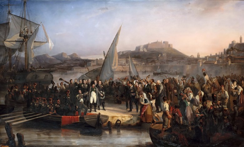 Napoleon leaving the island of Elba on February 26, 1815 from Joseph Beaume