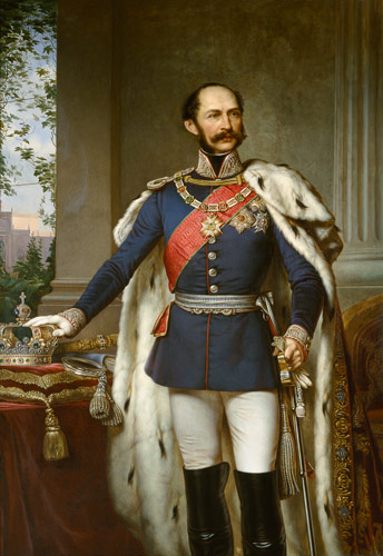 King Maximilian II.Joseph of Bavaria in general uniform. from Joseph Bernhardt