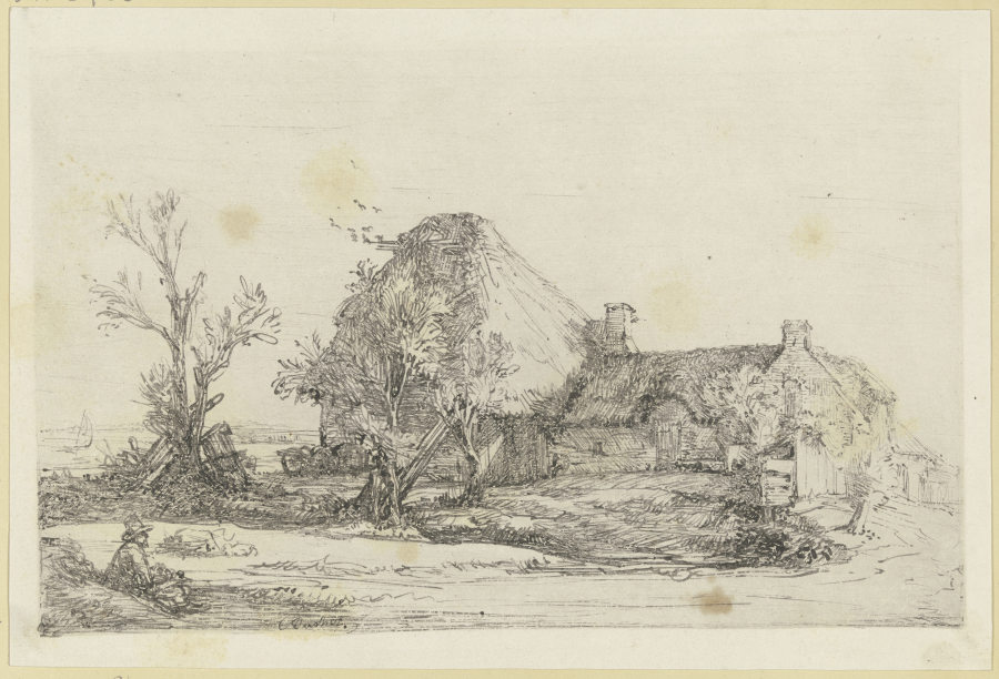 Rembrandts Landschaft mit dem Zeichner, seitenverkehrt from Joseph Bucher