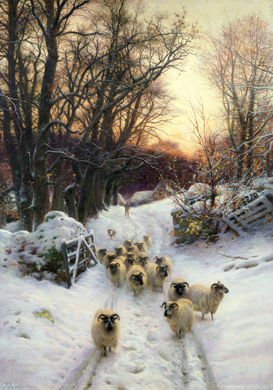 The Sun Had Closed the Winter's Day (oil on canvas) from Joseph Farquharson