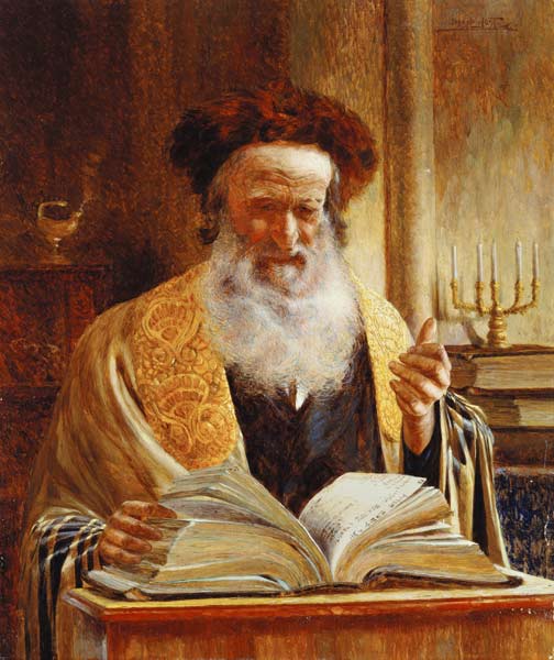 Ein Rabbiner hält eine Predigt. from Joseph Jost