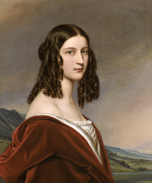 Portrait Friederike Freifrau of Gumppenberg beauties gallery king Ludwigs I. of Bavaria in from Joseph Karl Stieler