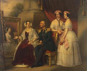 Family portrait of Joseph, Duke of Saxe-Altenburg