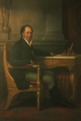 Max I. Joseph, Koenig von Bayern, am Schreibtisch from Joseph Karl Stieler