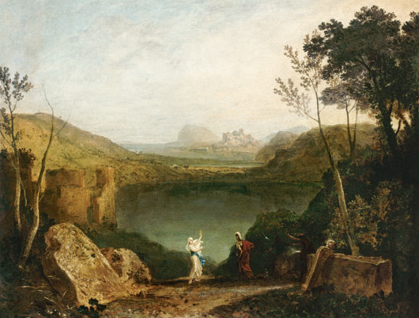 Aeneas and the Sibyl, Lake Avernus from William Turner