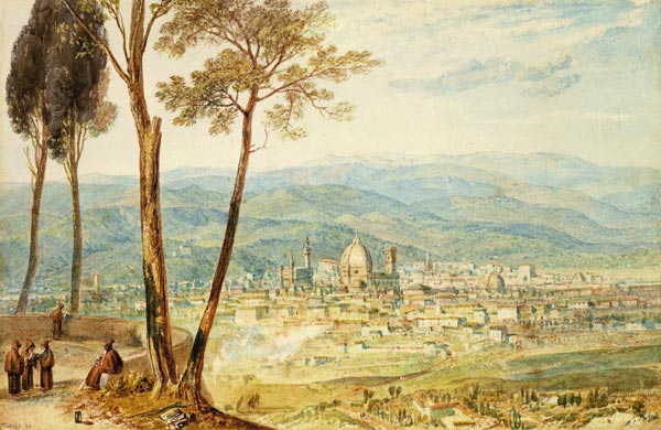 Florence from the road to Fiesole from William Turner