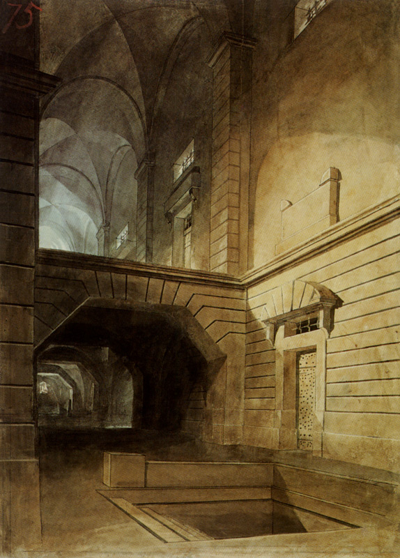 Inside of a prison to Piranesi from William Turner