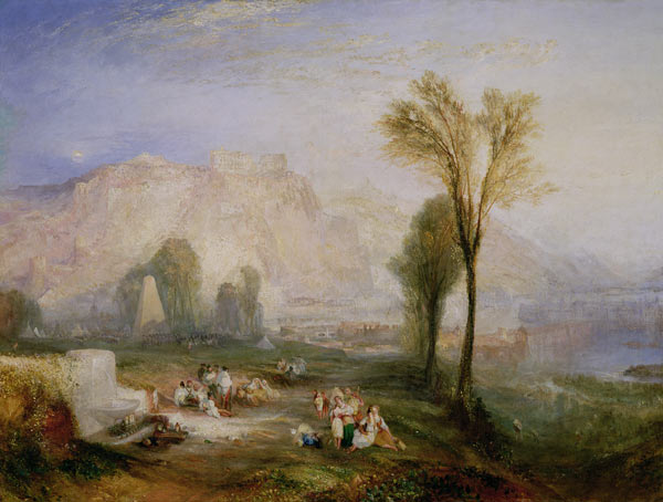 The Bright Stone of Honour (Ehrenbreitstein) and the Tomb of Marceau, from Byron's 'Childe Harold' from William Turner