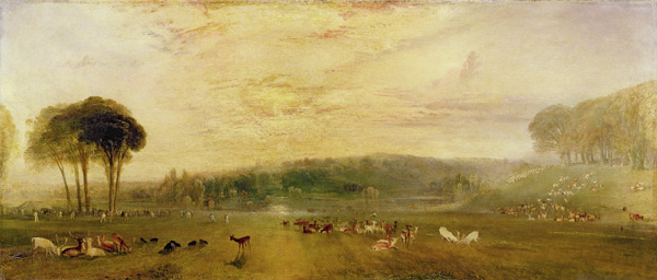 The Lake, Petworth: Sunset, Fighting Bucks from William Turner