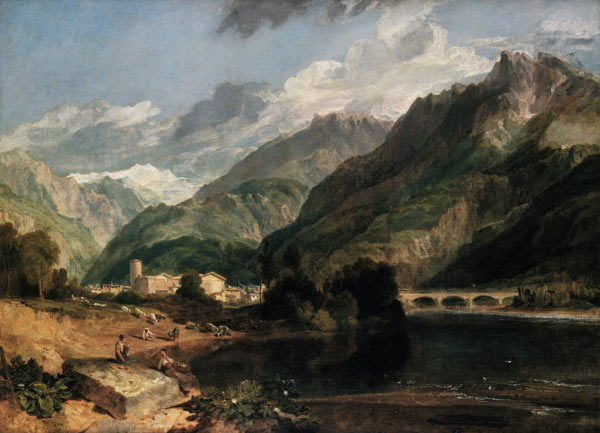 Bonneville (Savoyen) with Mont Blanc from William Turner