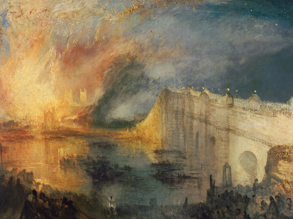 The Burning of the Houses of Parliament #1 from William Turner