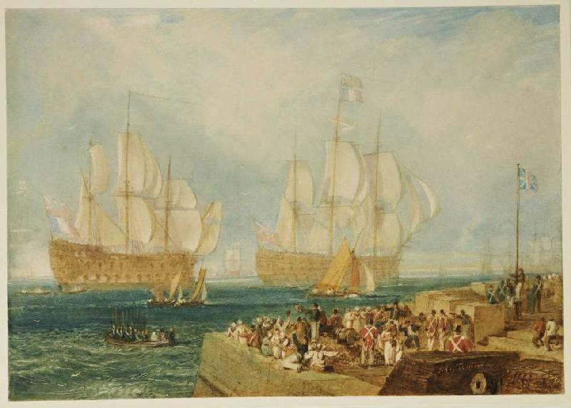 Der Hafen in Plymouth. from William Turner