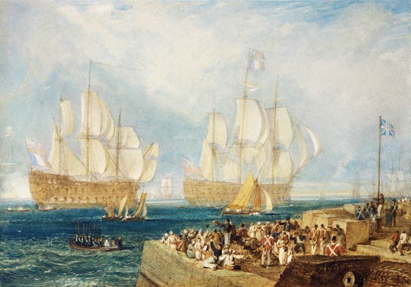 Plymouth Harbour: Towing In from William Turner