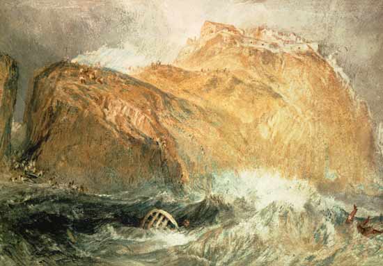 The Tintagel Castle, Cornwall from William Turner