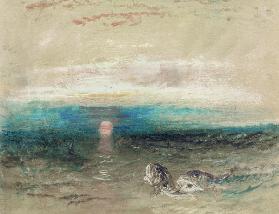 W.Turner, Sonnenuntergang über dem Meer