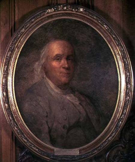 Portrait of Benjamin Franklin (1706-90) from Joseph Siffred Duplessis