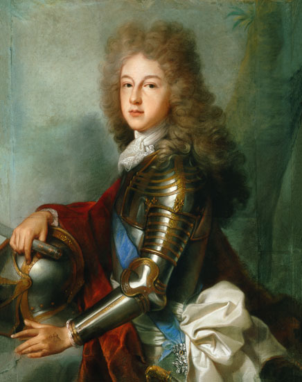 Portrait of Philipp of France (since 1700 as a Philipp V. king of Spain) from Joseph Vivien