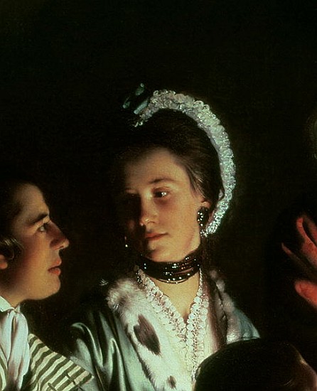 An Experiment on a Bird in the Air Pump, 1768 (detail of 5872) from Joseph Wright of Derby
