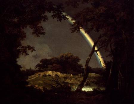Landscape with a Rainbow from Joseph Wright of Derby