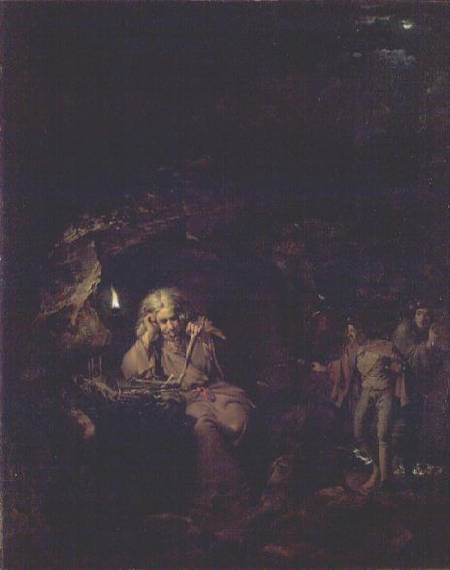 A Philosopher by Lamp Light from Joseph Wright of Derby