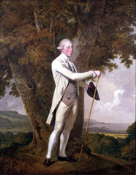 Portrait of John Milnes, 12th Duke of St. Albans (d.1810) from Joseph Wright of Derby