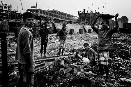 Workers of the shipyard-I - Bangladesh