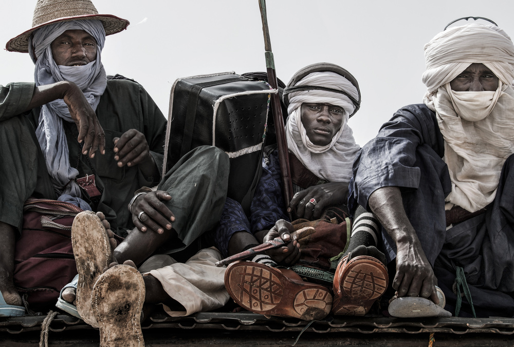 Peul men leaving the gerewol festival - Niger from Joxe Inazio Kuesta Garmendia
