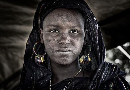 Woodabe woman at the gerewol festival - Niger