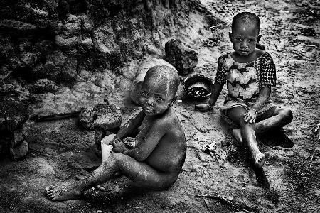 Two children in Benin.
