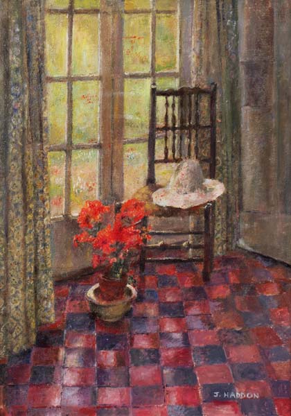 Interior with geranium  from Joyce  Haddon