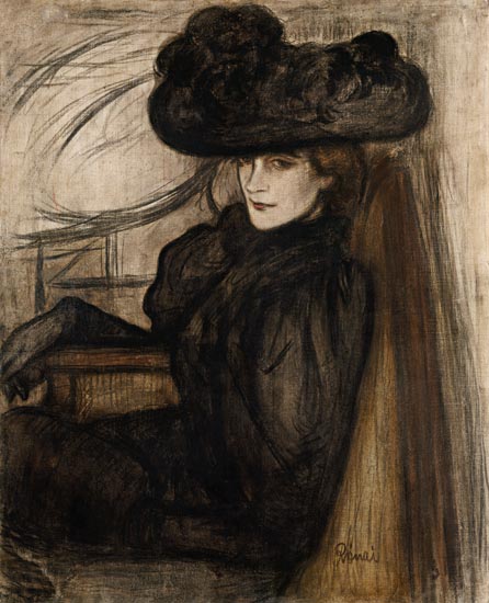 Lady with a black veil (MmeMazet) from József Rippl-Rónai