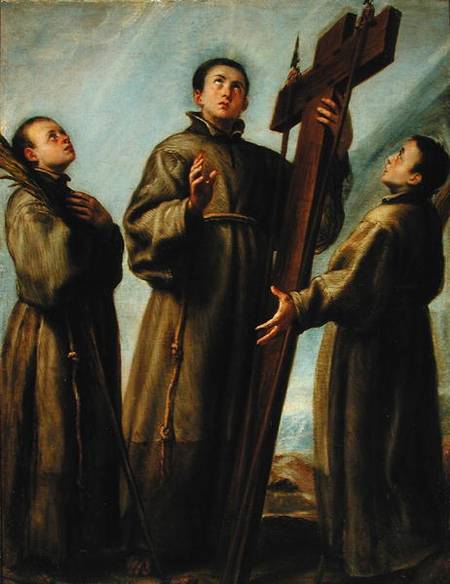 Three Franciscan Martyrs in Japan from Juan Carreno de Miranda