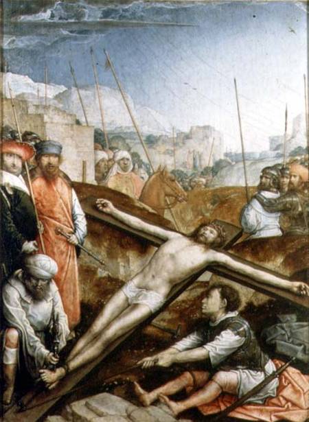 Christ Raised on the Cross from Juan  de Flandes