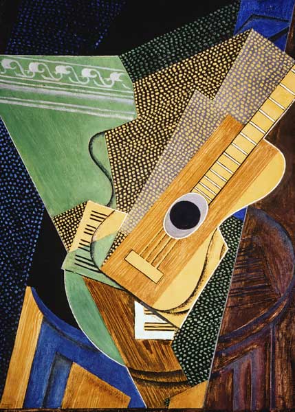 Guitar on a table. from Juan Gris